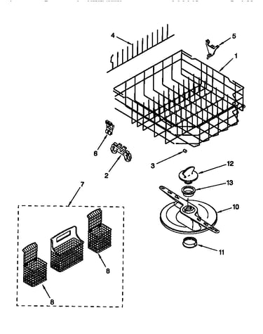 Lower dishrack