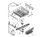 Kenmore 110773881 upper dishrack and water feed diagram