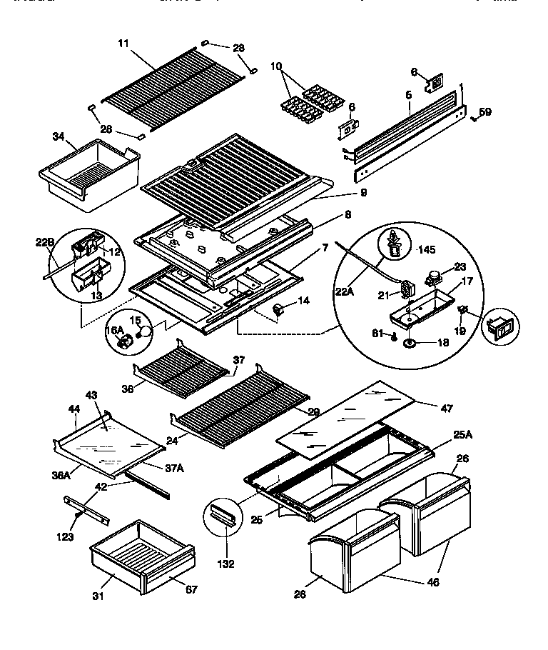Shelves/controls