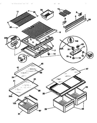 Shelves/controls