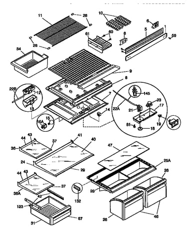 Shelves/controls