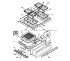 Frigidaire FGF333SADJ top/drawer diagram