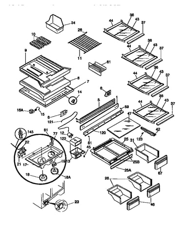 Shelves and controls