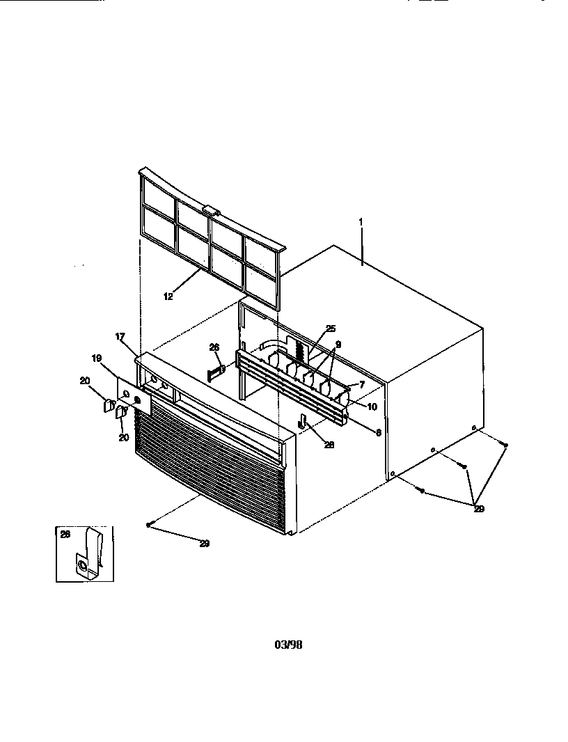 Cabinet front and wrapper