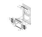 Frigidaire FAC130G1A1 window mounting diagram