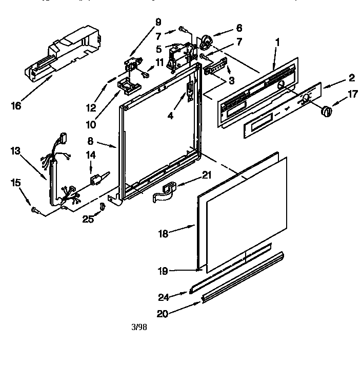 Frame and console