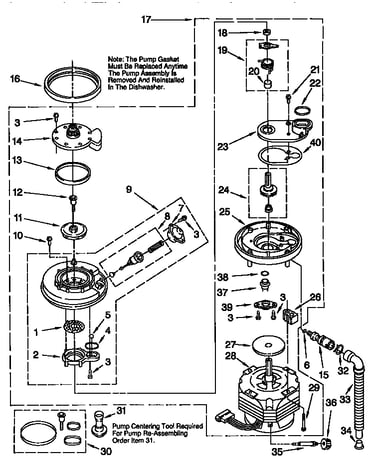 Pump and motor