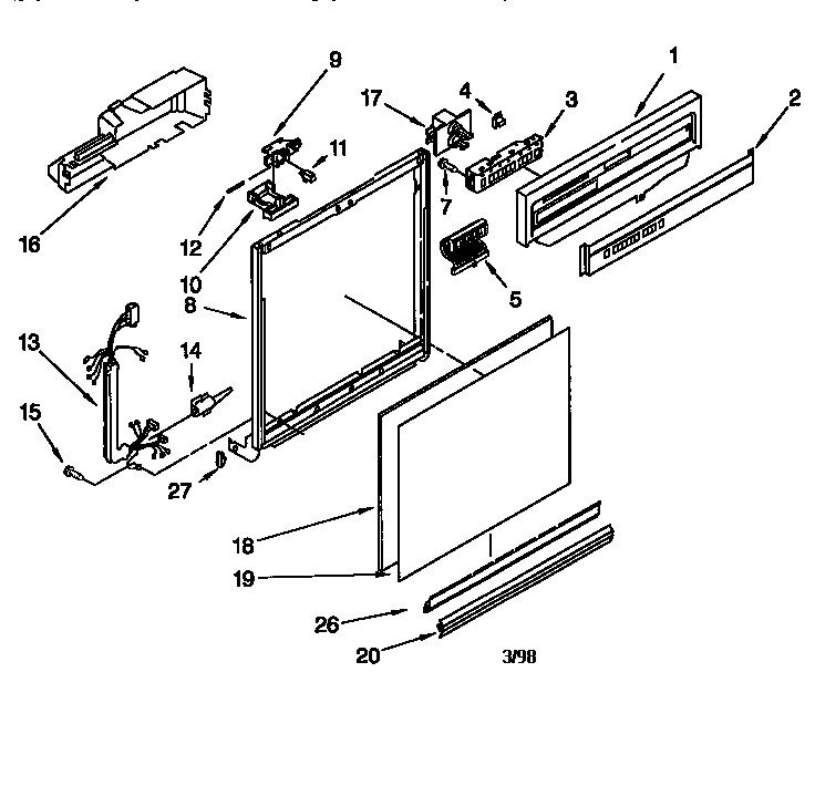 Frame and console