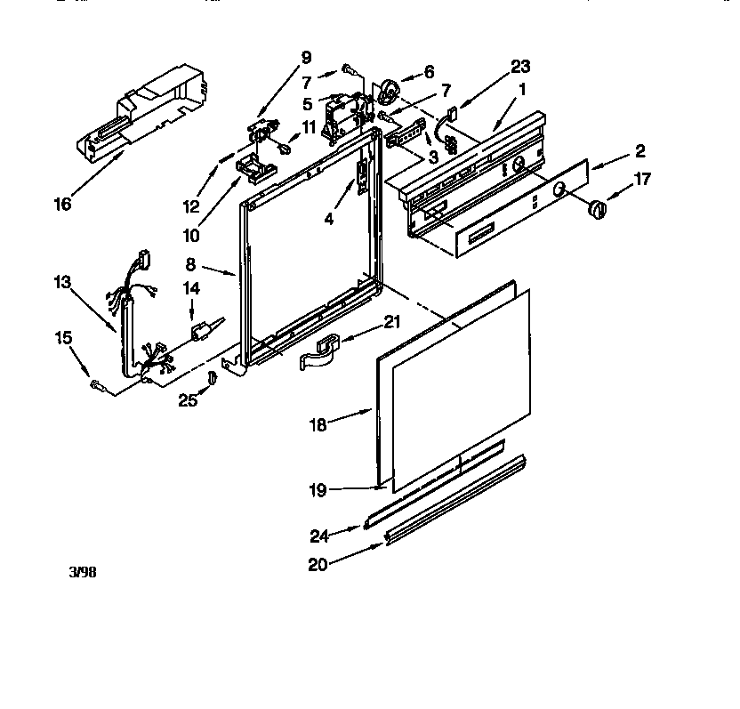 Frame and console