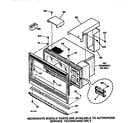 Kenmore 91141479791 microwave enclosure section diagram