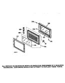 Microwave door section