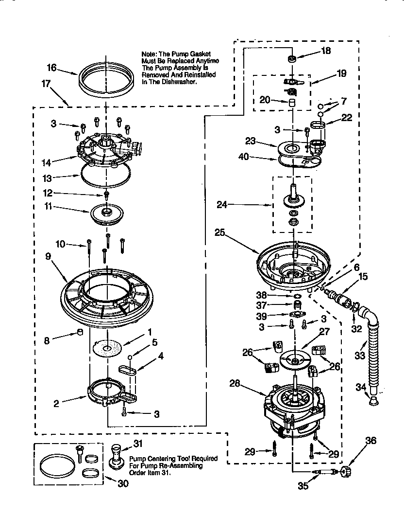 Pump and motor