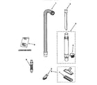 Kenmore 11638612890 hose and attachment parts diagram