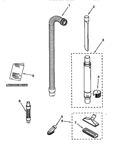 Hose and attachment parts