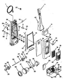 Dust compartment and motor parts