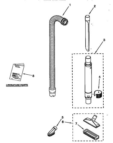 Hose and attachment parts