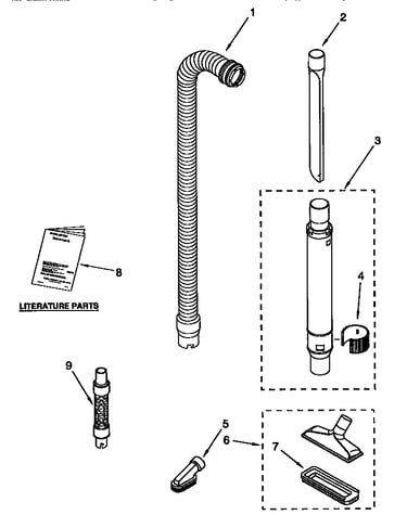 Hose and attachment parts