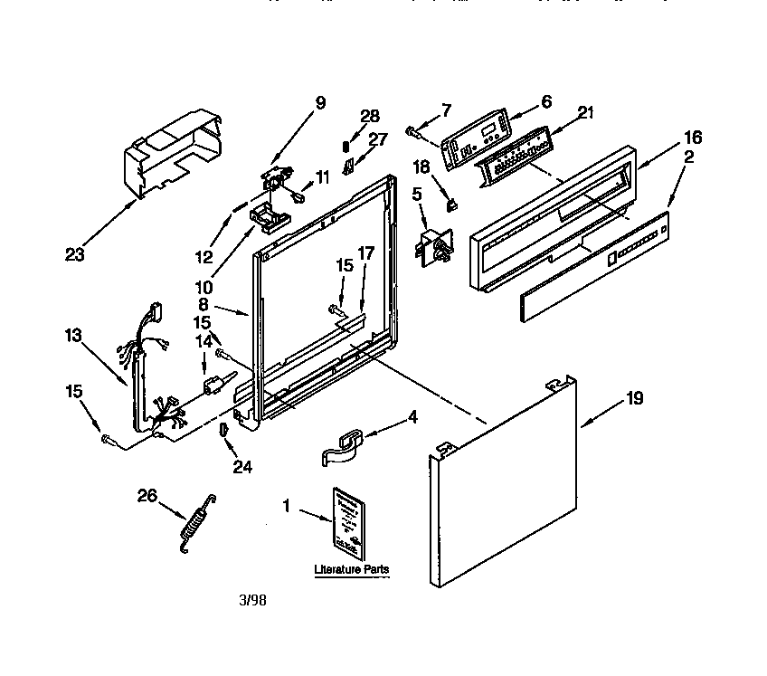 Frame and console