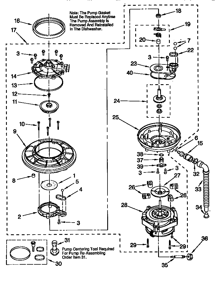 Pump and motor