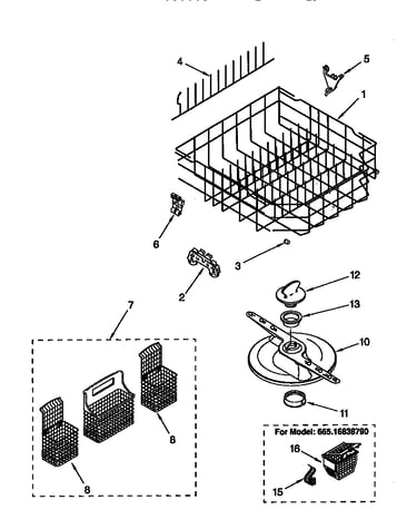 Lower dishrack