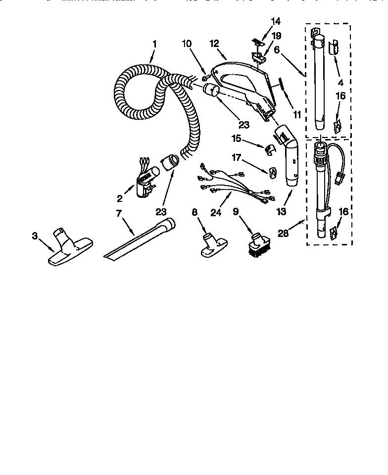 HOSE AND ATTACHMENTS
