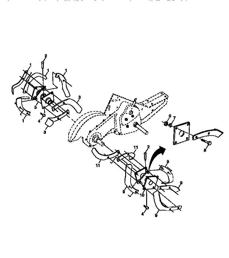 Tine assembly
