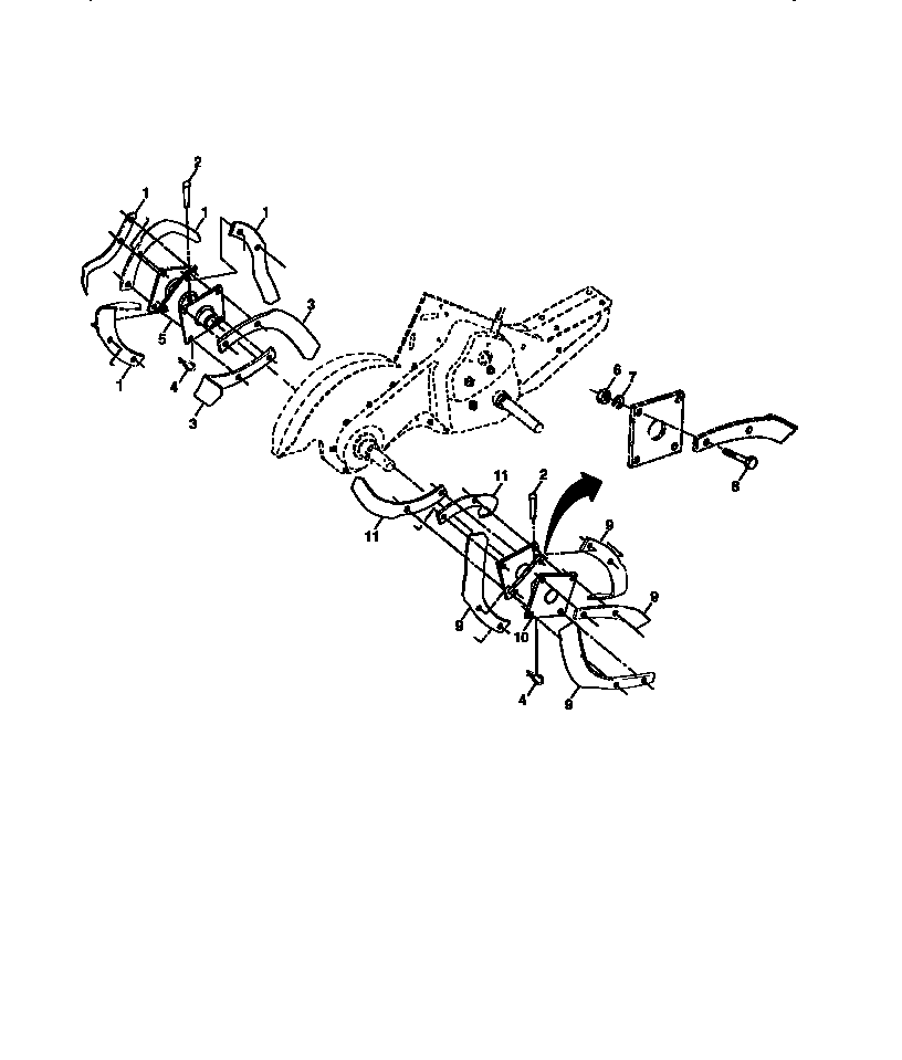 Tine assembly