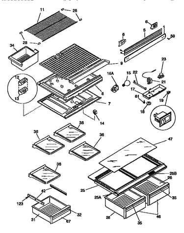 Shelves and accessories