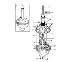 Kenmore 41799686400 gearcase/transmission diagram