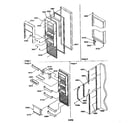 Amana SRD27SE-P1190329WE refrigerator door diagram