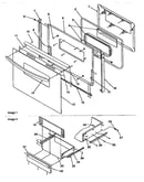 Oven door & storage door