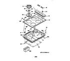 GE JGP326AEV1AA cooktop diagram