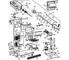 GE TFK25PRAAAA freezer section diagram