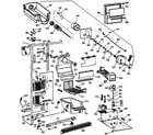 GE TFK22PRAAAA freezer section diagram