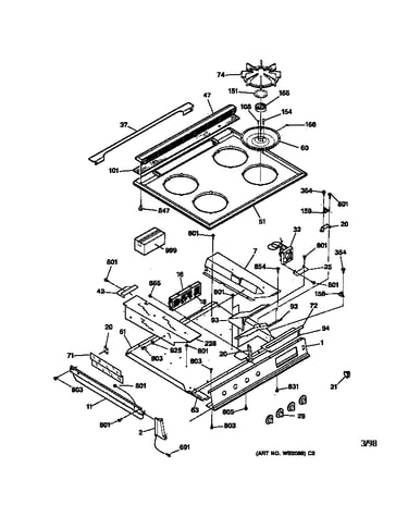 Control panel & cooktop