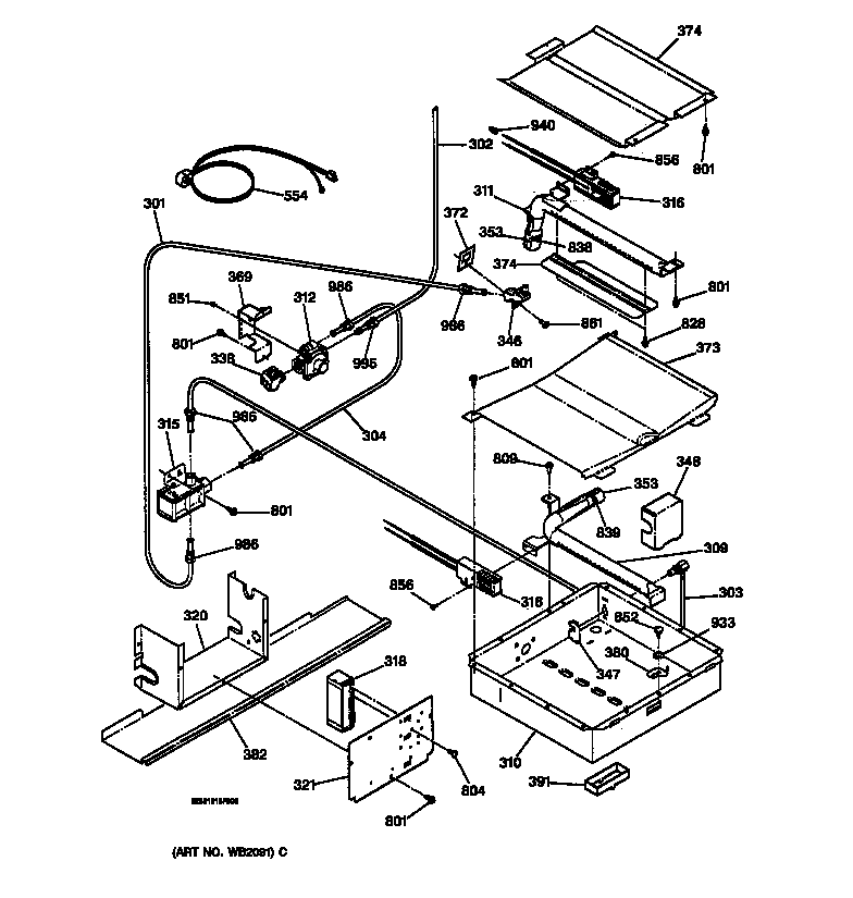 Oven burner