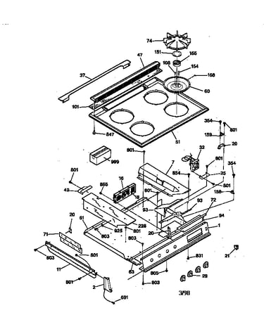 Control panel & cooktop