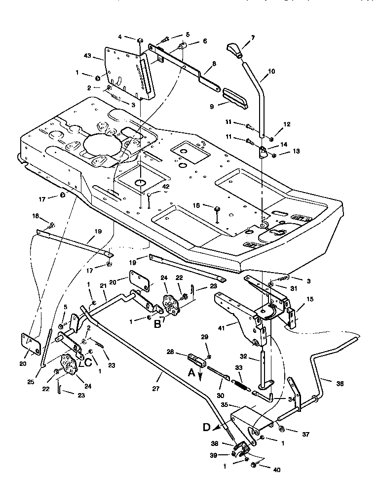 Mower housing suspension