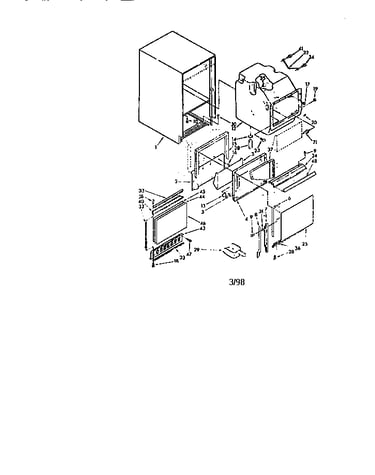 Cabinet, liner, and door parts