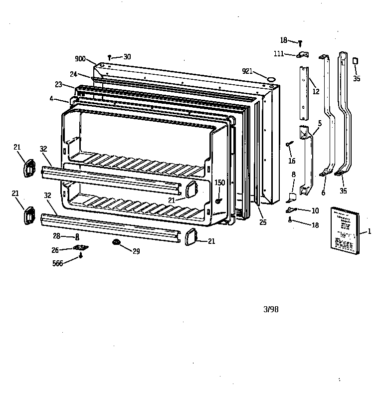 FREEZER DOOR