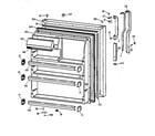 Hotpoint CTX21GABBRAA fresh food door diagram