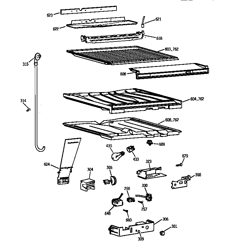 COMPARTMENT SEPARATOR PARTS