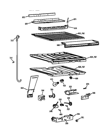 Compartment separator parts