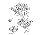 Kenmore 36275588890 control panel & cooktop diagram