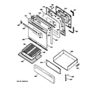 Kenmore 36275588890 door & drawer parts diagram