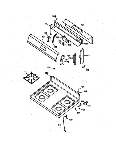 Control panel & cooktop