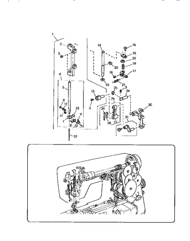 Needle bar unit