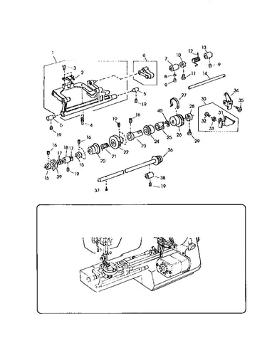 Feed shaft unit
