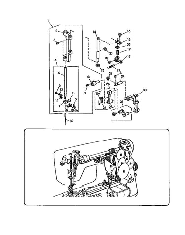 Needle bar unit