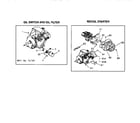 Craftsman 580326740 oil switch/filter and recoil starter diagram